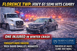 Florence Twp: Hwy 61 Semi Hits Camry