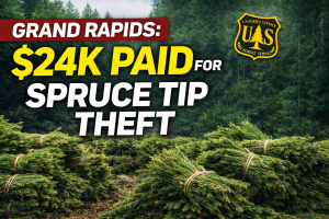 Grand Rapids: $24K Paid for Spruce Tip Theft