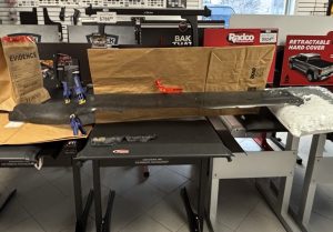 Highway Patrol said a black plastic 7-inch by 4-inch piece may be missing from behind the bumper on the passenger-side front quarter panel.