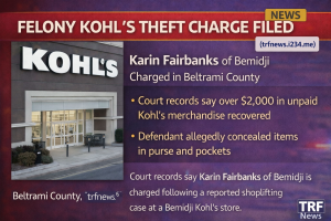 Bemidji: Felony Kohl’s Theft Charge Filed