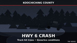 Koochiching Co.: Driver Hurt After Truck Hits Trees