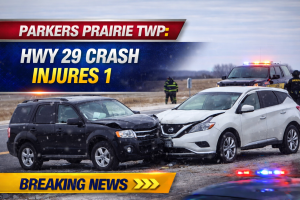 Parkers Prairie Twp: Hwy 29 Crash Injures 1