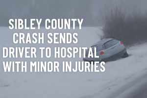 Sibley County Crash Sends Driver to Hospital