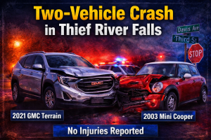 Thief River Falls: Two-Vehicle Crash Reported