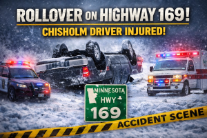 Chisholm rollover injures driver on Hwy 169