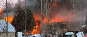 Grand Forks County Water-Haul Crews Fight House Fire