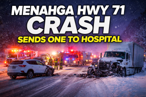 Menahga Hwy 71 Crash Sends One to Hospital