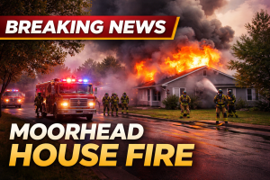 Moorhead Walnut Circle House Fire; Injuries Reported