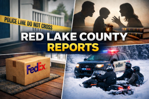 Oklee Area: Porch Theft, Custody, Snowmobile Calls