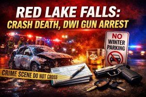 Red Lake Falls: Crash Death, DWI Gun Arrest