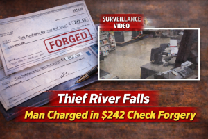 Thief River Falls: Man Charged in $242 Check Forgery