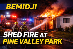 Bemidji: Shed Fire Reported at Pine Valley Park
