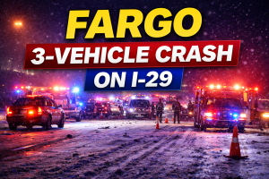 Fargo: 3-Vehicle Crash Reported on I-29 Monday Night
