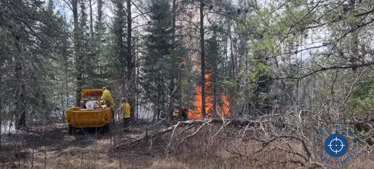 Brush Fire Reported in Cass County, Minnesota