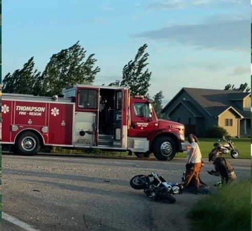 🚨 Breaking News: Serious Motorcycle Crash West of Grand Forks