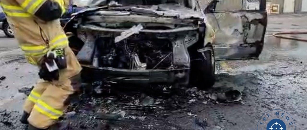 🚗 Fiery Incident: Car Blaze on South University Drive in Fargo