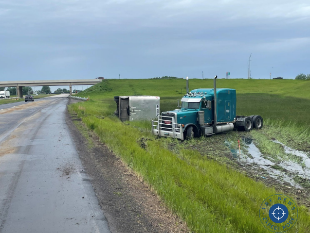 Hazardous Spill & Highway Chaos: Semi-Truck Mishap near Casselton
