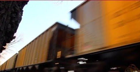 Close Call: Train Strikes Road Grader in Lengby, Minnesota