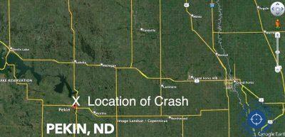 Life Threatening Motorcycle Crash Near Pekin, North Dakota