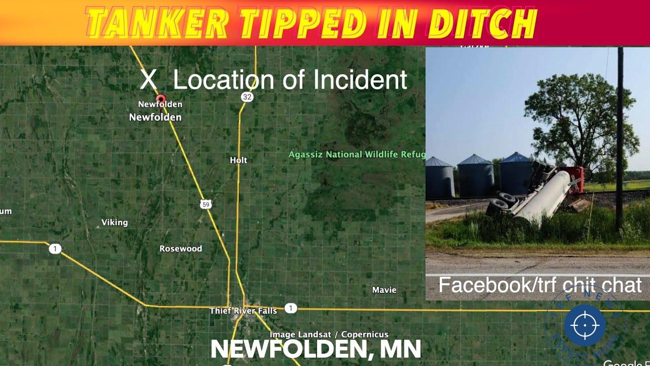 Fuel Tanker Accident on Highway 59 Near Newfolden, Minnesota