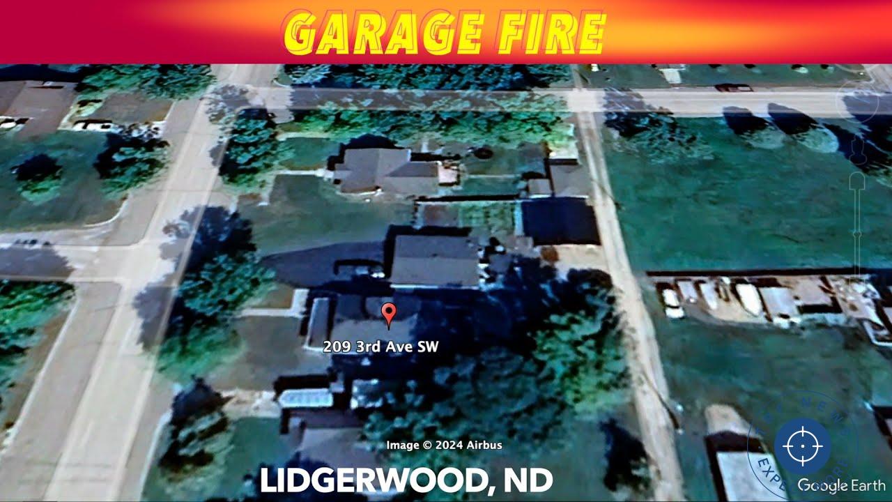 Fire Destroys Garage and Vehicles in Lidgerwood, North Dakota