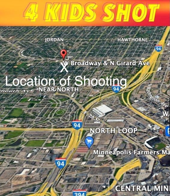 Four Children Injured in Minneapolis Shooting Involving Stolen Vehicle