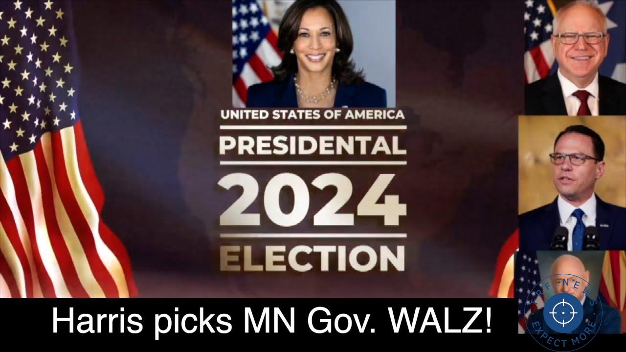 Kamala Harris Has Picked Minnesota Governor Walz as Her Running Mate!