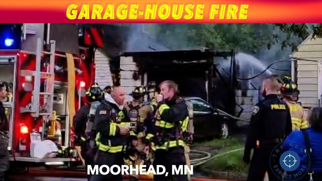 Firefighters at the scene of a house fire on this Monday evening.