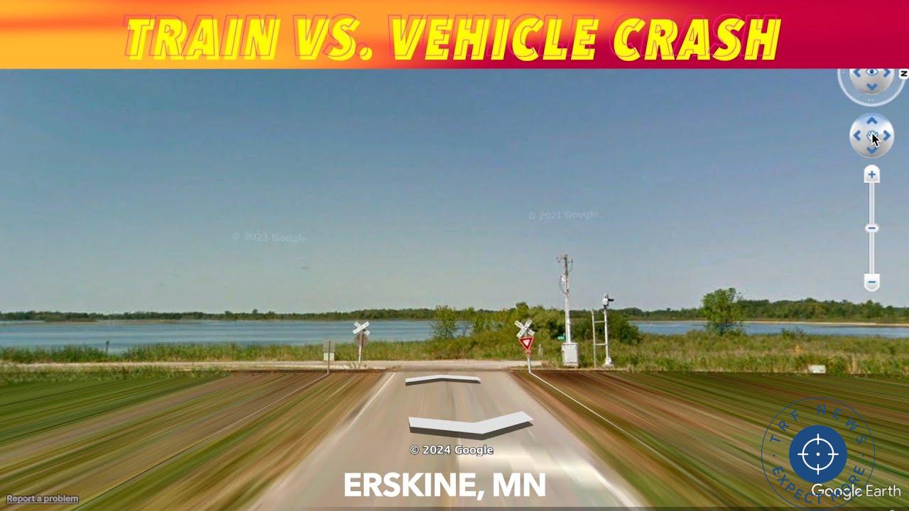 Train and Vehicle Collide Near Erskine, Minnesota: No Injuries Reported