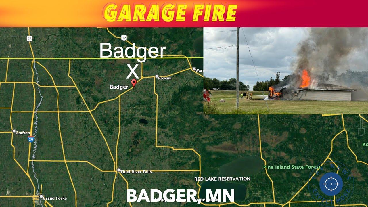 Fire Destroys Apartment Complex Garages In Badger, Minnesota