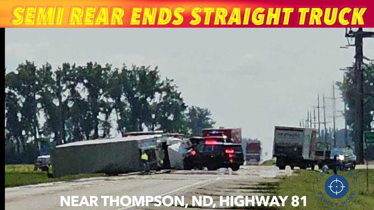 Two Injured in Rear-End Collision Near Thompson, ND