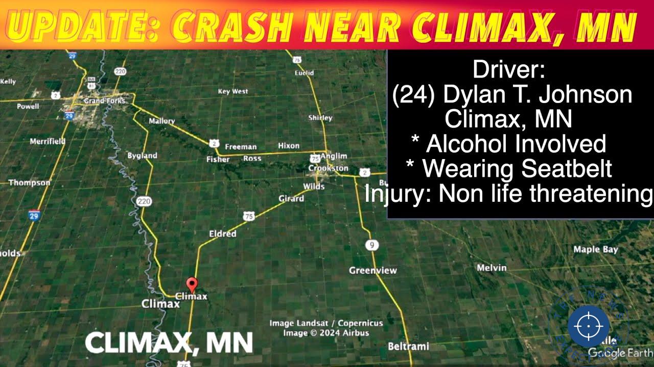 Alcohol Involved in Early Morning Crash Near Climax, Minnesota