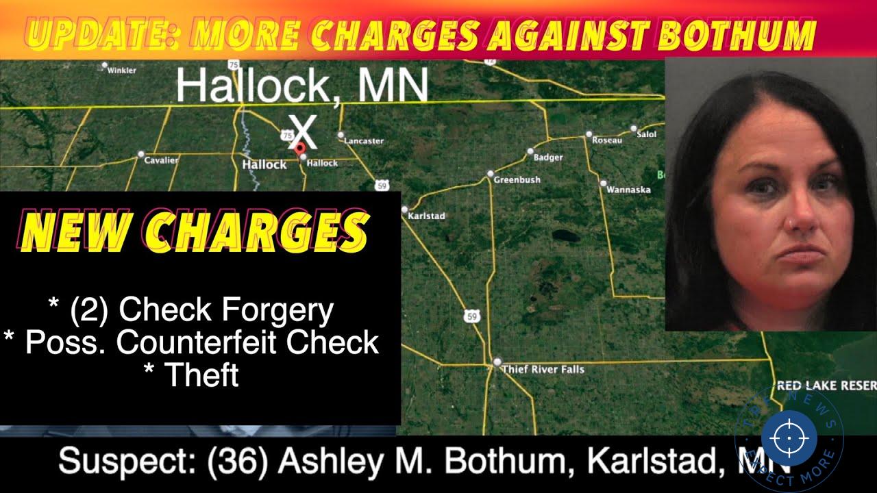 Karlstad Woman Faces Additional Charges After Burglary Arrest: Check Forgery and Counterfeit Allegations Surface