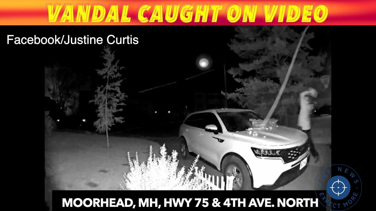 🚨 Caught on Camera: Moorhead Vandal Smashes Windshield in Brazen Attack