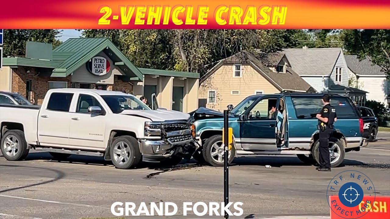 Breaking: Emergency Crews Respond to 2-Vehicle Crash in Grand Forks on Sunday Afternoon