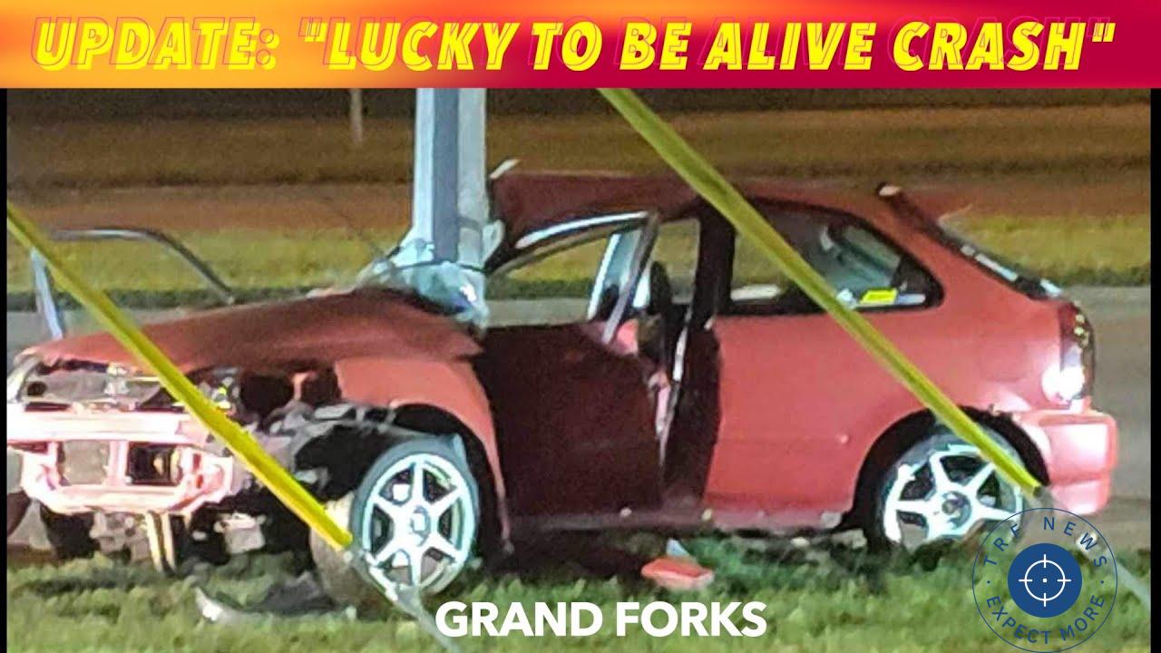 Miraculous Survival: Grand Forks Teen Walks Away After Light Pole Pierces Car