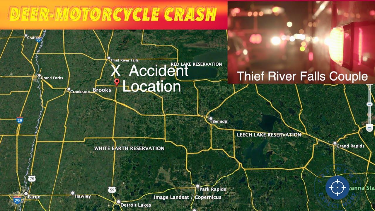 Deer Collision on Highway 59 Leaves Harley Trike Passenger Injured in Red Lake County