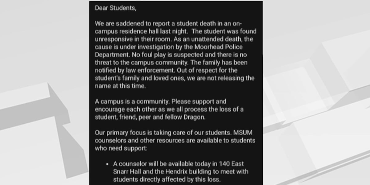 MSUM Student Found Unresponsive in Residence Hall