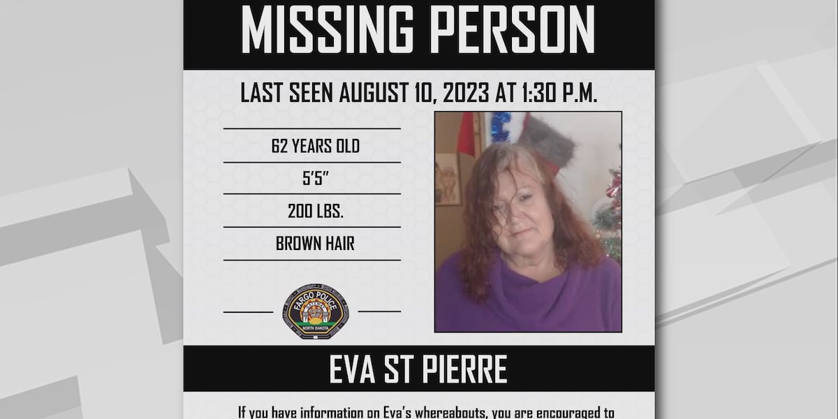 Missing Person Alert: Fargo Police Seek Information on Eva St Pierre