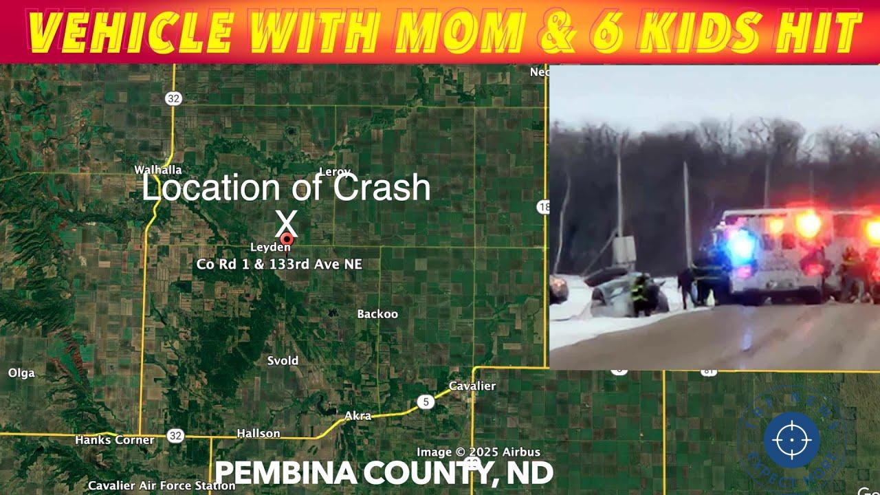 Child Life-Flighted After Crash Involving Van Northwest of Cavalier, ND