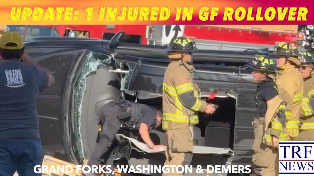 Grand Forks Rollover Crash Injures Woman at Busy Intersection