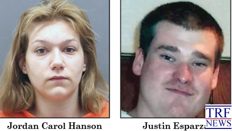 23-year-old Jordan Carol Hanson and 43-year-old Justin Esparza