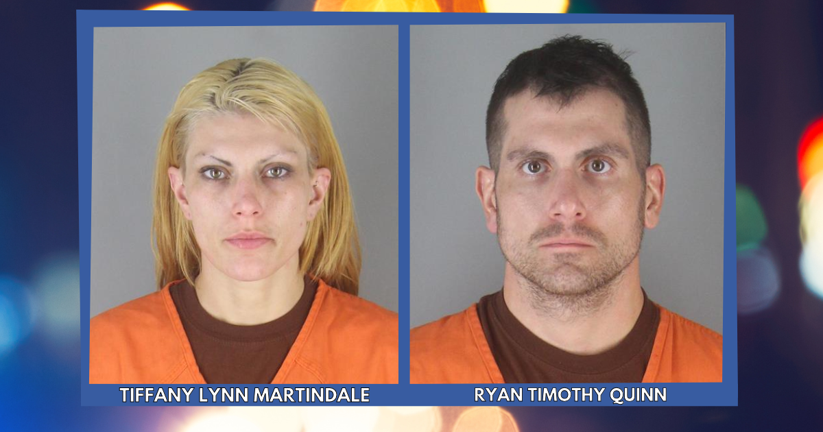 30-year-old Tiffany Lynn Marie Martindale and 33-year-old Ryan Timothy Quinn