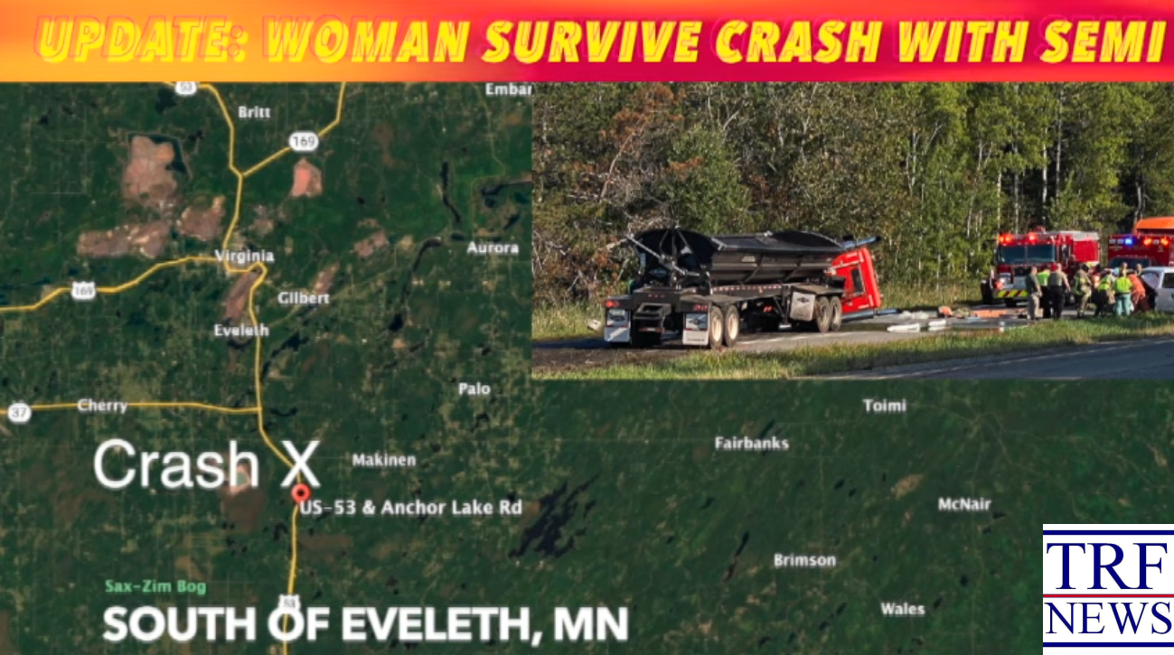 St. Louis Co. Hwy 53 Crash Injures Ely Woman