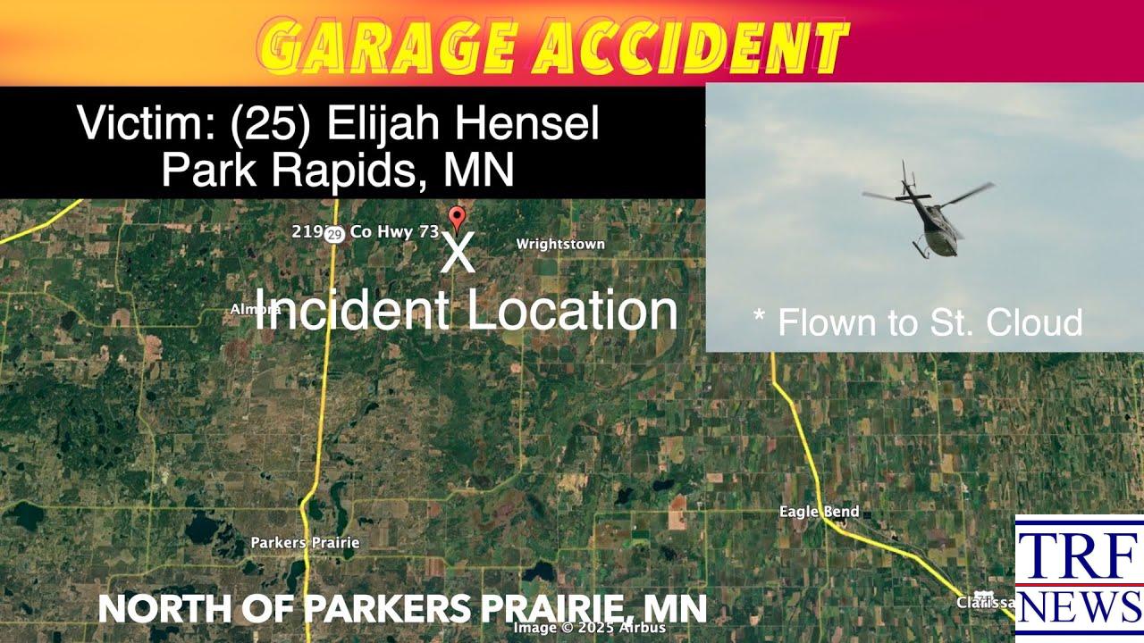 Man Seriously Injured After Car Falls Off Jack Near Parkers Prairie