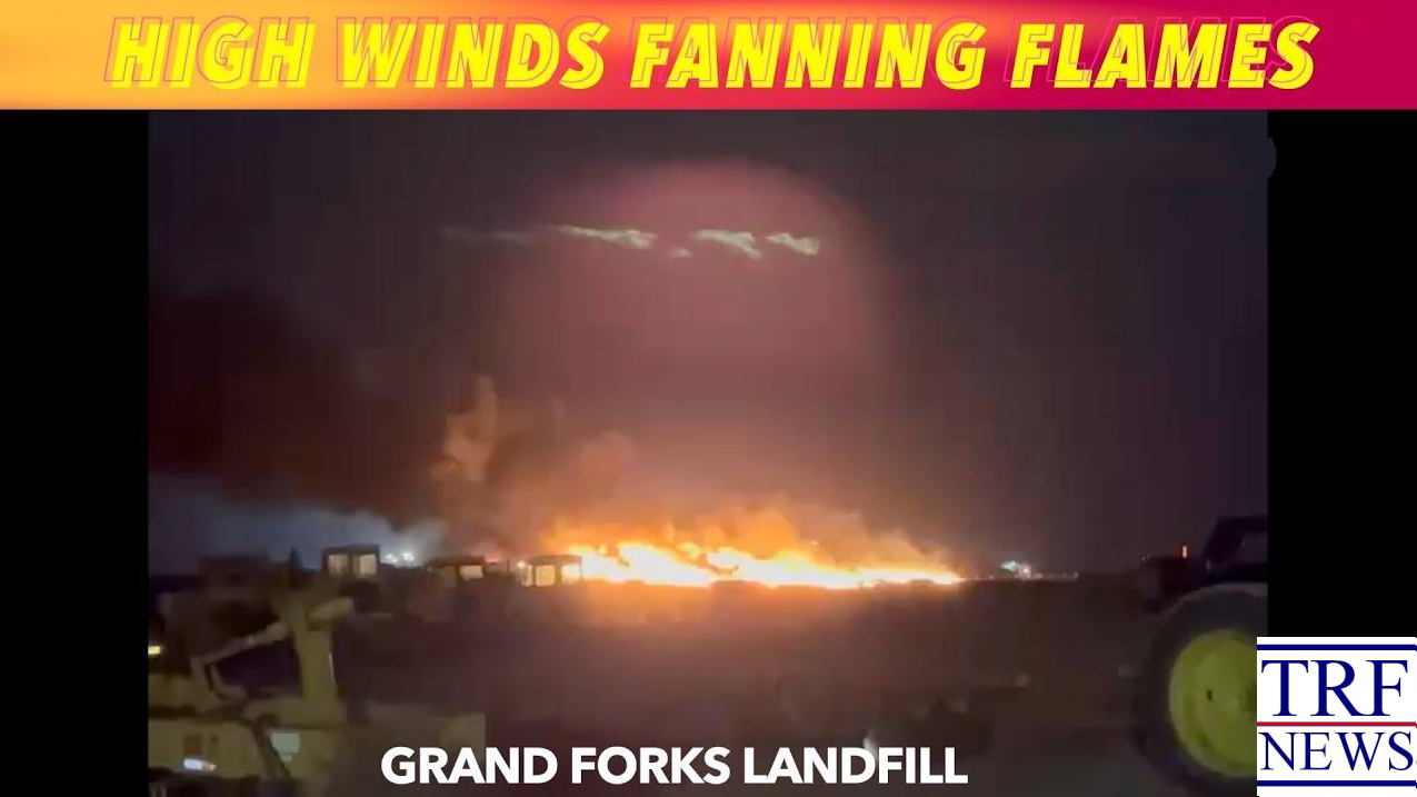High Winds Rekindle Fire at Grand Forks Landfill