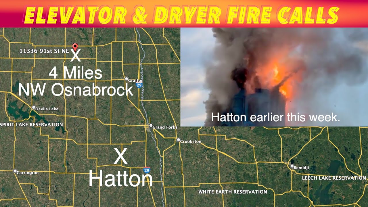 Fire Crews Battle Flare-Ups in Hatton and Osnabrock