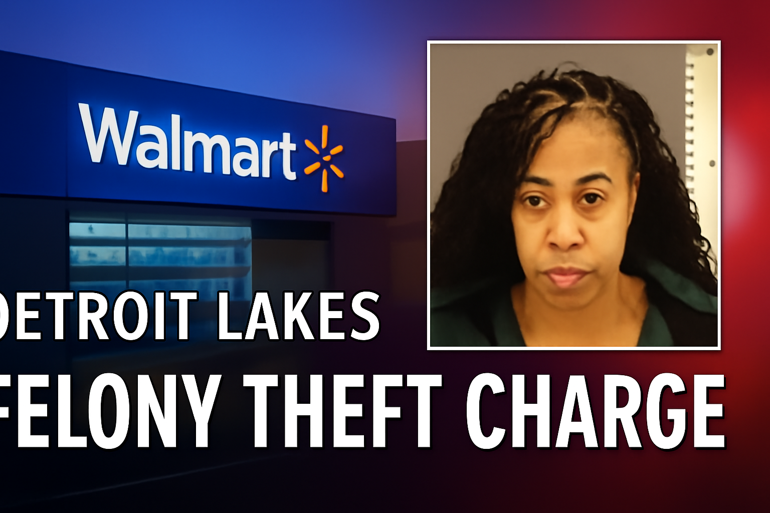 Becker County: Detroit Lakes Woman Charged in Walmart Theft