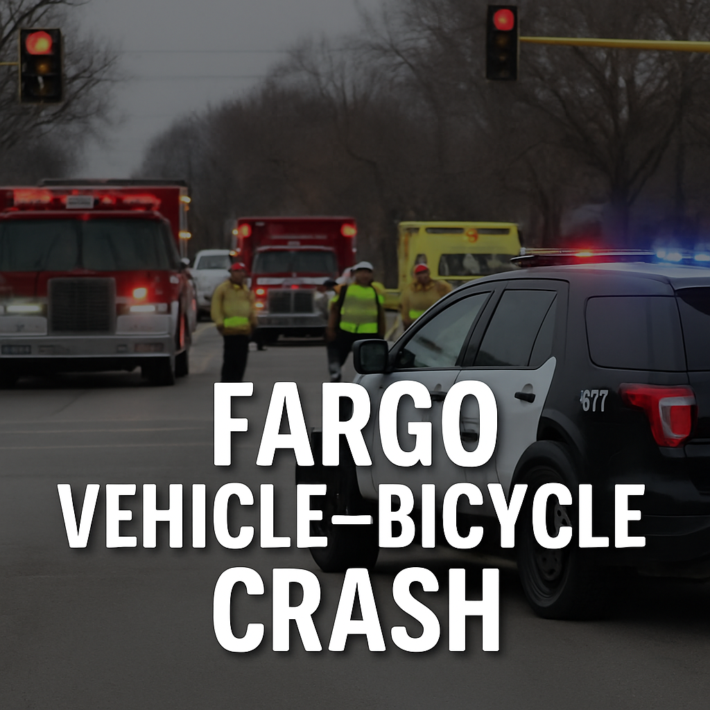 Fargo Vehicle–Bicycle Crash Reported Tuesday
