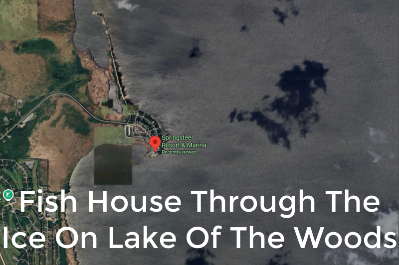 Fish House Falls Through Ice on Lake of the Woods